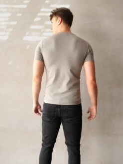 Series T-Shirt - Stone Grey -Cheap Clothing Store 080AMGreige 03D
