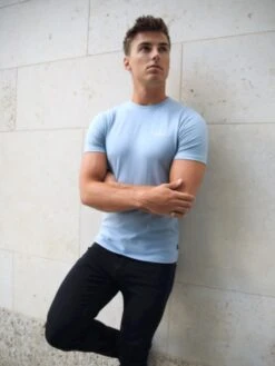 Universal T-Shirt - Ice Blue -Cheap Clothing Store 080BLLightBlue04D