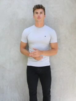 Initial Crew T-Shirt - Stone 11 Initial Crew T-Shirt - Stone -Cheap Clothing Store 080CStone 05D