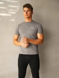 Italia T-Shirt - Stone Grey -Cheap Clothing Store 080MBGrey 02D