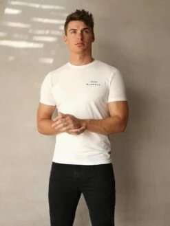 Italia T-Shirt - Flat White -Cheap Clothing Store 080MBOffWhite 02D