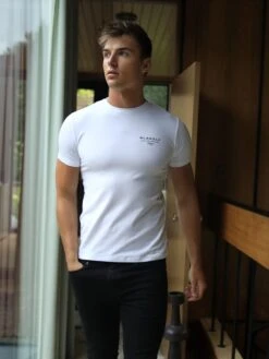 Monaco T-Shirt - White/Black -Cheap Clothing Store 080MOWhitewithBlacklogoD 3