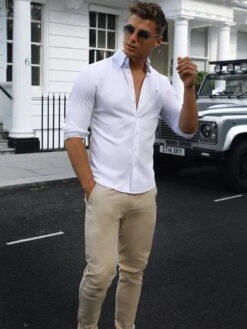 Monaco Fitted Stretch Shirt - White 10 Monaco Fitted Stretch Shirt - White -Cheap Clothing Store 1190MonacoLondon2D NewWebSize