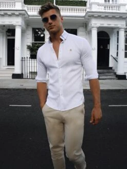 Monaco Fitted Stretch Shirt - White 12 Monaco Fitted Stretch Shirt - White -Cheap Clothing Store 1190MonacoLondon3D NewWebSize