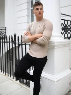 Oxley Knit Jumper - Oat -Cheap Clothing Store 1267AOatD 4