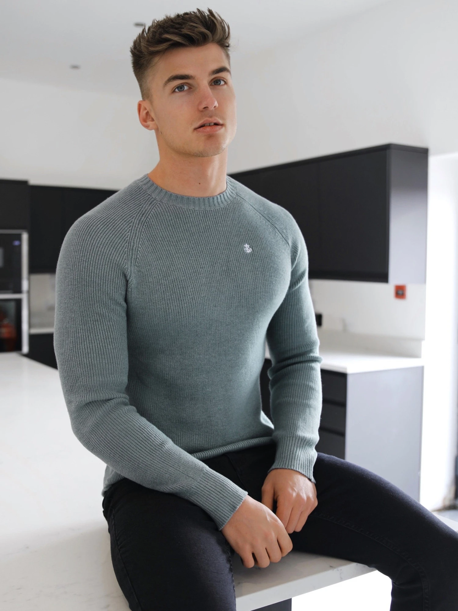 Olton Knit Jumper - Green 3 Olton Knit Jumper - Green