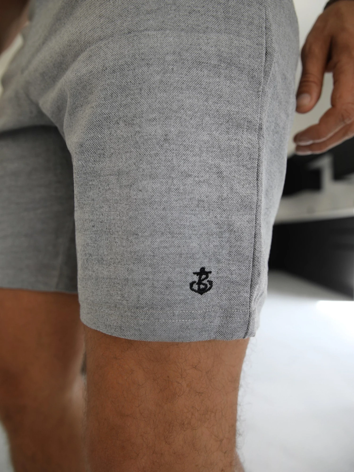 Sorrento Stretch Fit Shorts - Grey 7 Sorrento Stretch Fit Shorts - Grey - Image 5