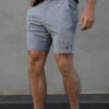 Sorrento Stretch Fit Shorts - Grey -Cheap Clothing Store 1342SorrentoShortsGrey1DCompressed