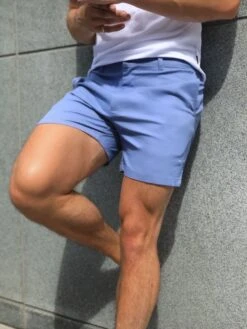 Sanremo Chino Shorts - Blue -Cheap Clothing Store 1349BLUED 1