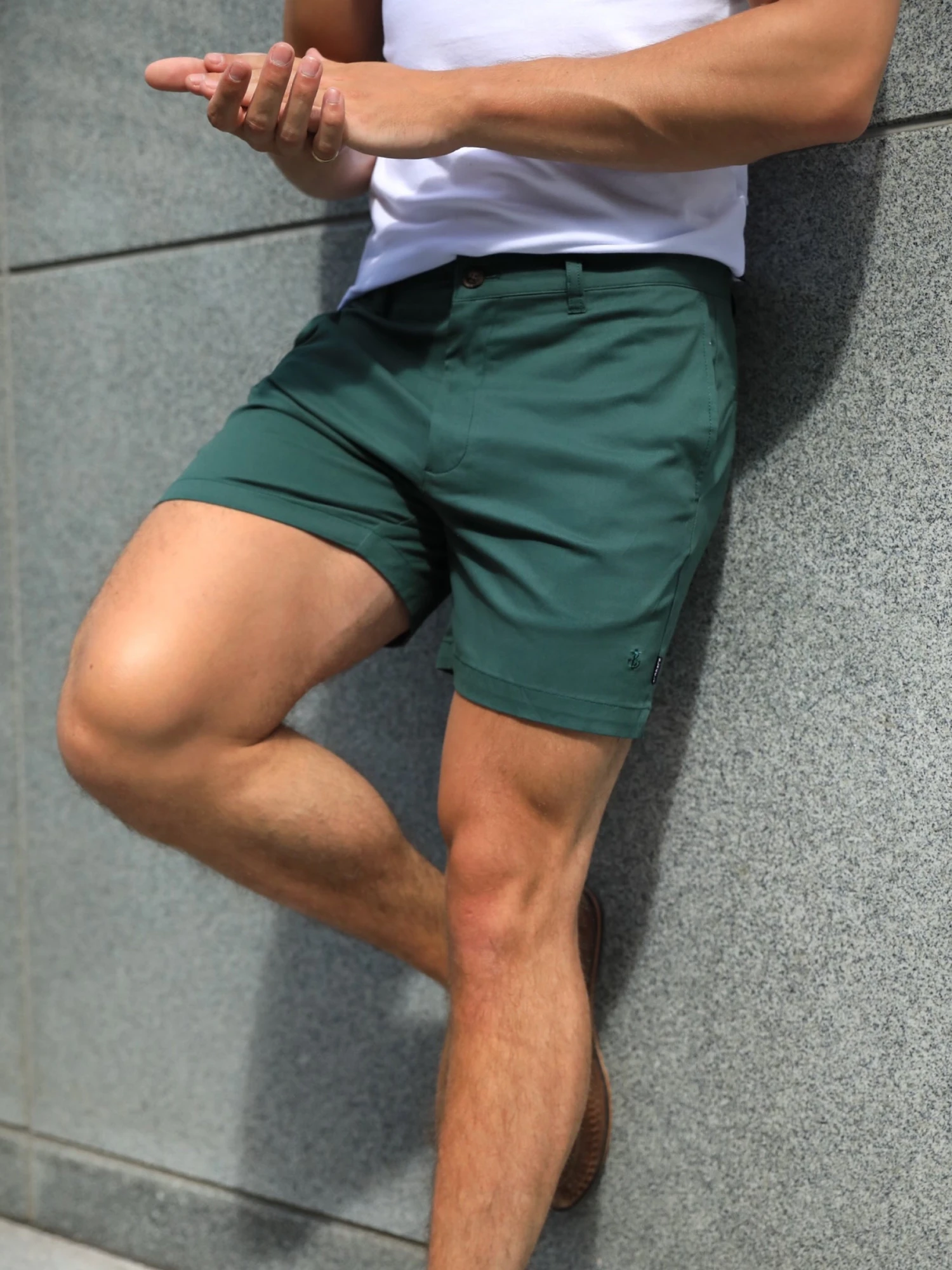 Sanremo Chino Shorts - Green 4 Sanremo Chino Shorts - Green - Image 2