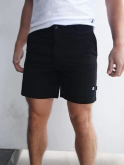 Stretch Chino Shorts - Black -Cheap Clothing Store 1349LBlack 01D