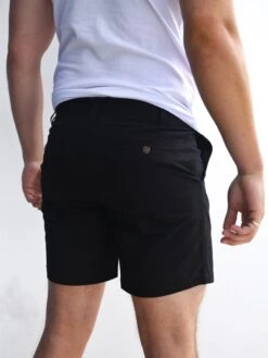 Stretch Chino Shorts - Black -Cheap Clothing Store 1349LBlack 03D