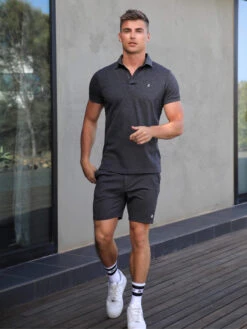 Sorrento Polo - Charcoal -Cheap Clothing Store 1592SorrentoPoloCharcoal3DCompressed