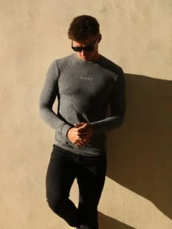 Alezio Textured Jumper - Charcoal -Cheap Clothing Store 1703DCharcoal05D