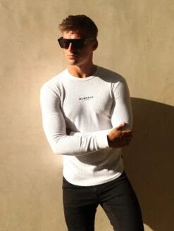 Alezio Textured Jumper - White 12 Alezio Textured Jumper - White -Cheap Clothing Store 1703DOffWhite03D