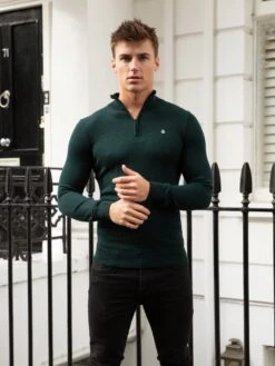 Oxbridge Jumper - Dark Green -Cheap Clothing Store 1716DarkGreen 05D