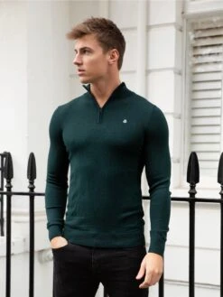 Oxbridge Jumper - Dark Green -Cheap Clothing Store 1716DarkGreen 06D