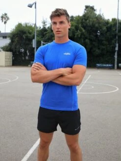 Slim Training T-Shirt - Primary Blue -Cheap Clothing Store 1802TBlue01D