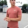 Slim Training T-Shirt - Rust Red -Cheap Clothing Store 1802TRed 05D1