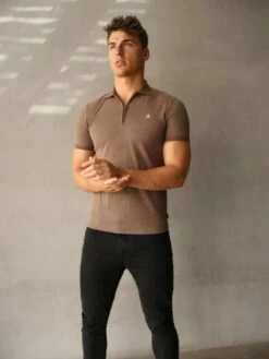 Aspen Polo - Brown -Cheap Clothing Store 1804ABrown 02D