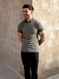 Aspen Polo - Khaki Green -Cheap Clothing Store 1804AKhaki 01D