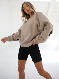 Isabel Oversized Jumper - Tan -Cheap Clothing Store 1846AIsabelTan4D