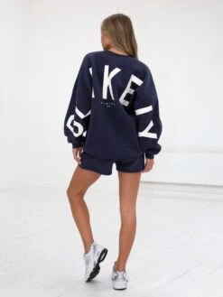 Isabel Oversized Jumper - Classic Navy -Cheap Clothing Store 1846ANavy 03D