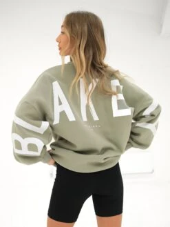 Isabel Oversized Jumper - Olive 12 Isabel Oversized Jumper - Olive -Cheap Clothing Store 1846BOlive2D