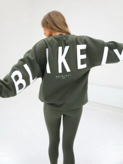 Isabel Oversized Jumper - Dark Khaki Green -Cheap Clothing Store 1846GkhakigreenD