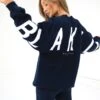Isabel Oversized Jumper - Navy Blue