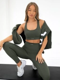 Ultimate Active Leggings - Khaki Green -Cheap Clothing Store 1850 2khakigreenD 3