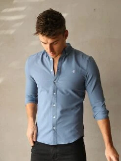 Manarola Shirt - Blue -Cheap Clothing Store 1855ABlue 01D