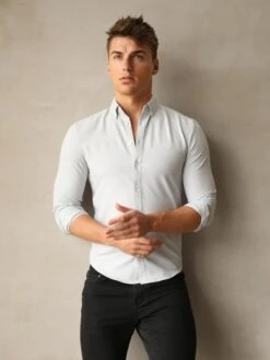 Cortona Shirt - Pastel Blue -Cheap Clothing Store 1855ALightBlue 03D