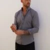 Jenson Shirt - Grey 1 Jenson Shirt - Grey -Cheap Clothing Store 1855GgreyleadD