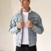 Greenwich Denim Jacket - Blue -Cheap Clothing Store 1895BLUE