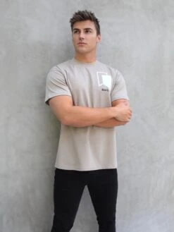 Revolve Relaxed T-Shirt - Tan -Cheap Clothing Store 1966Sand 03D