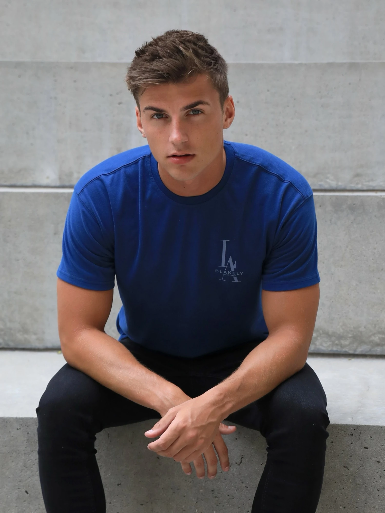 Sports Club Relaxed T-Shirt - Vintage Blue 4 Sports Club Relaxed T-Shirt - Vintage Blue - Image 2