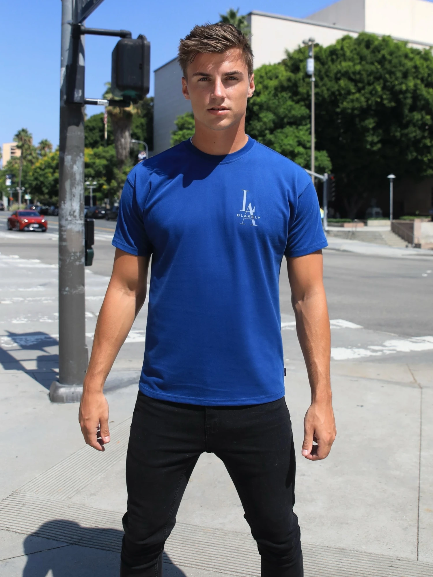 Sports Club Relaxed T-Shirt - Vintage Blue 8 Sports Club Relaxed T-Shirt - Vintage Blue - Image 6
