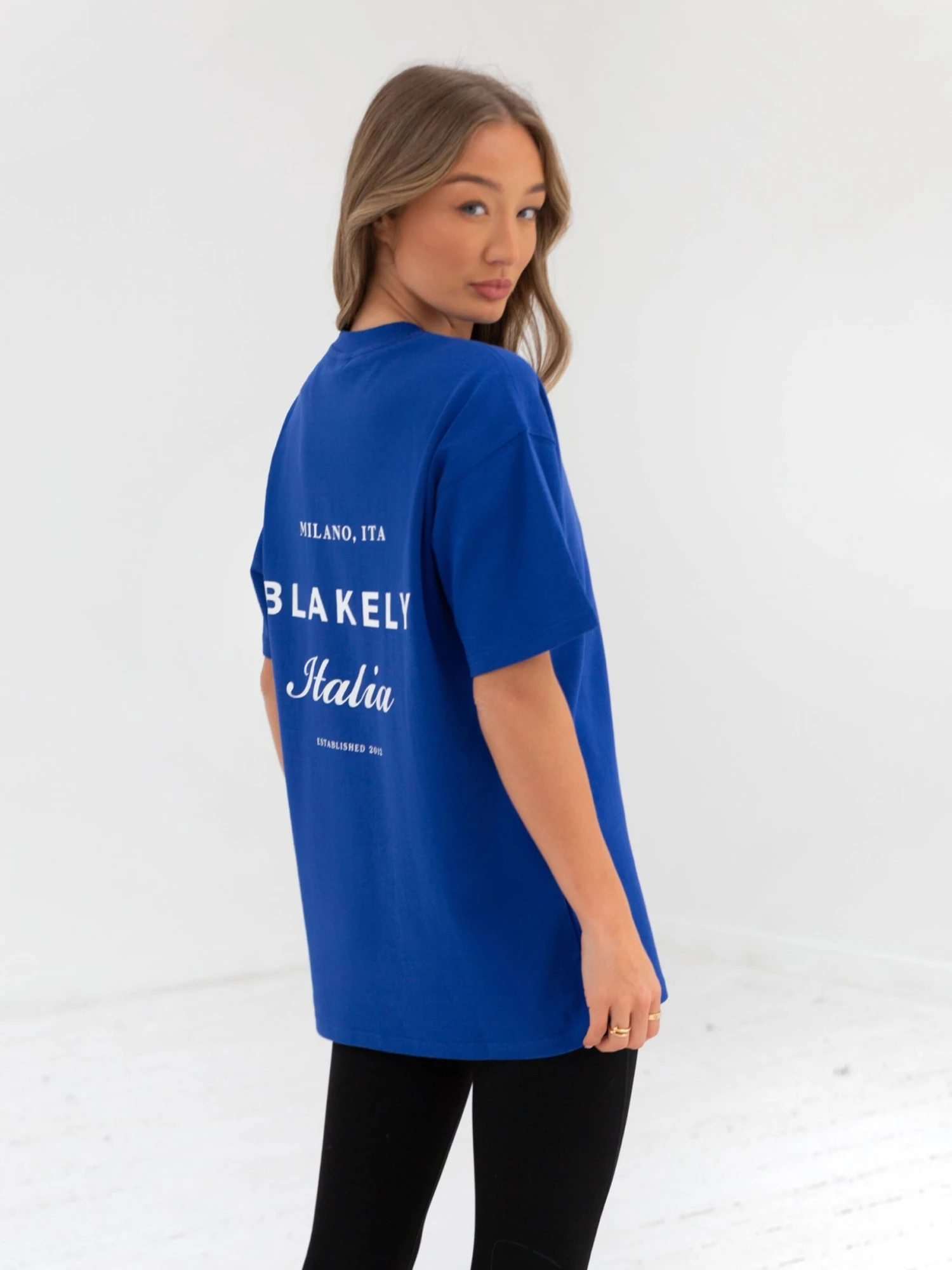 Italia Oversized T-Shirt - Cobalt Blue 8 Italia Oversized T-Shirt - Cobalt Blue - Image 6