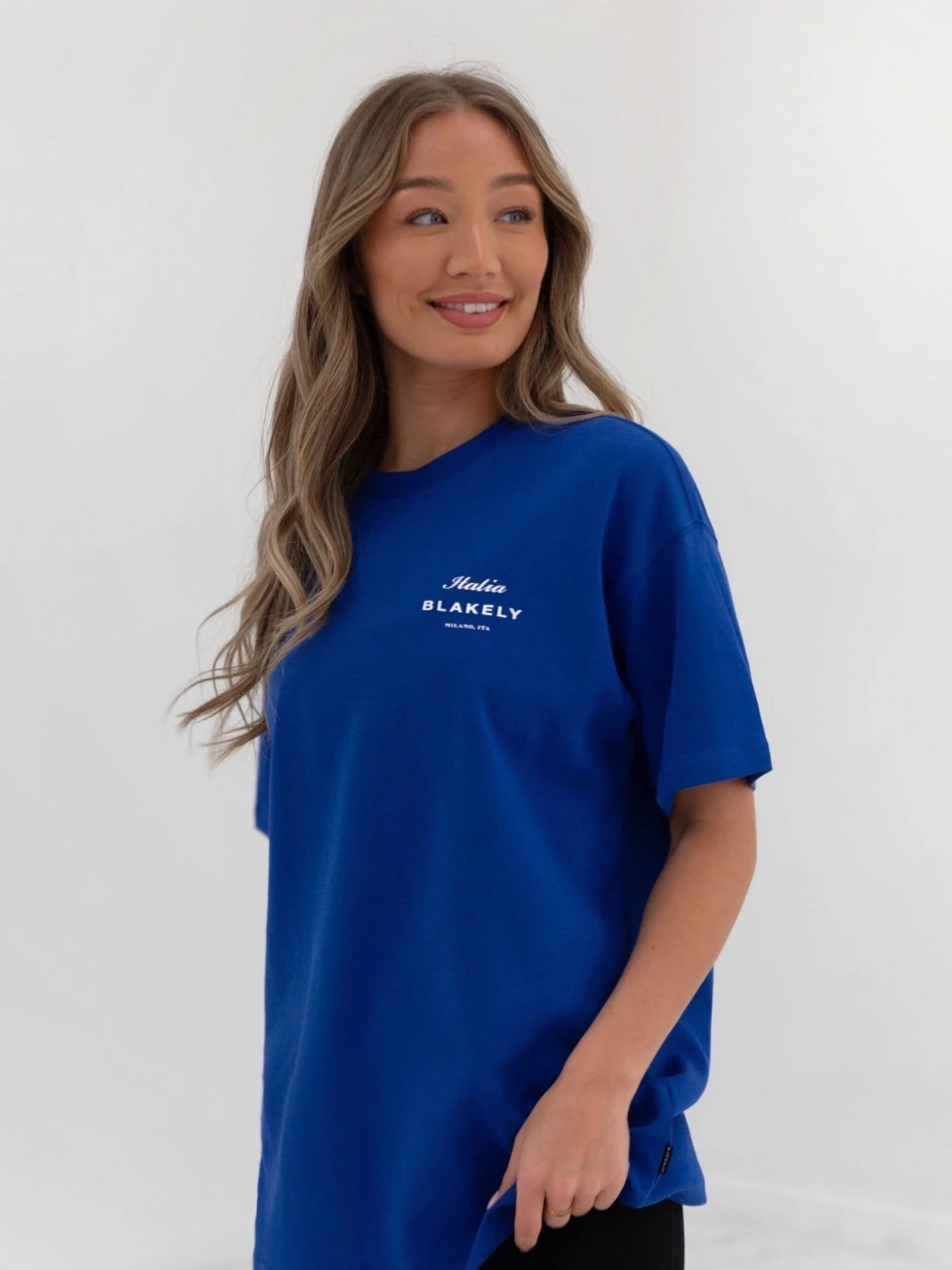 Italia Oversized T-Shirt - Cobalt Blue 6 Italia Oversized T-Shirt - Cobalt Blue - Image 4