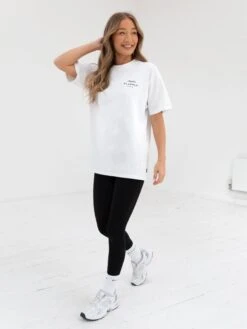 Italia Oversized T-Shirt - Flat White -Cheap Clothing Store 196BWWhite 05D