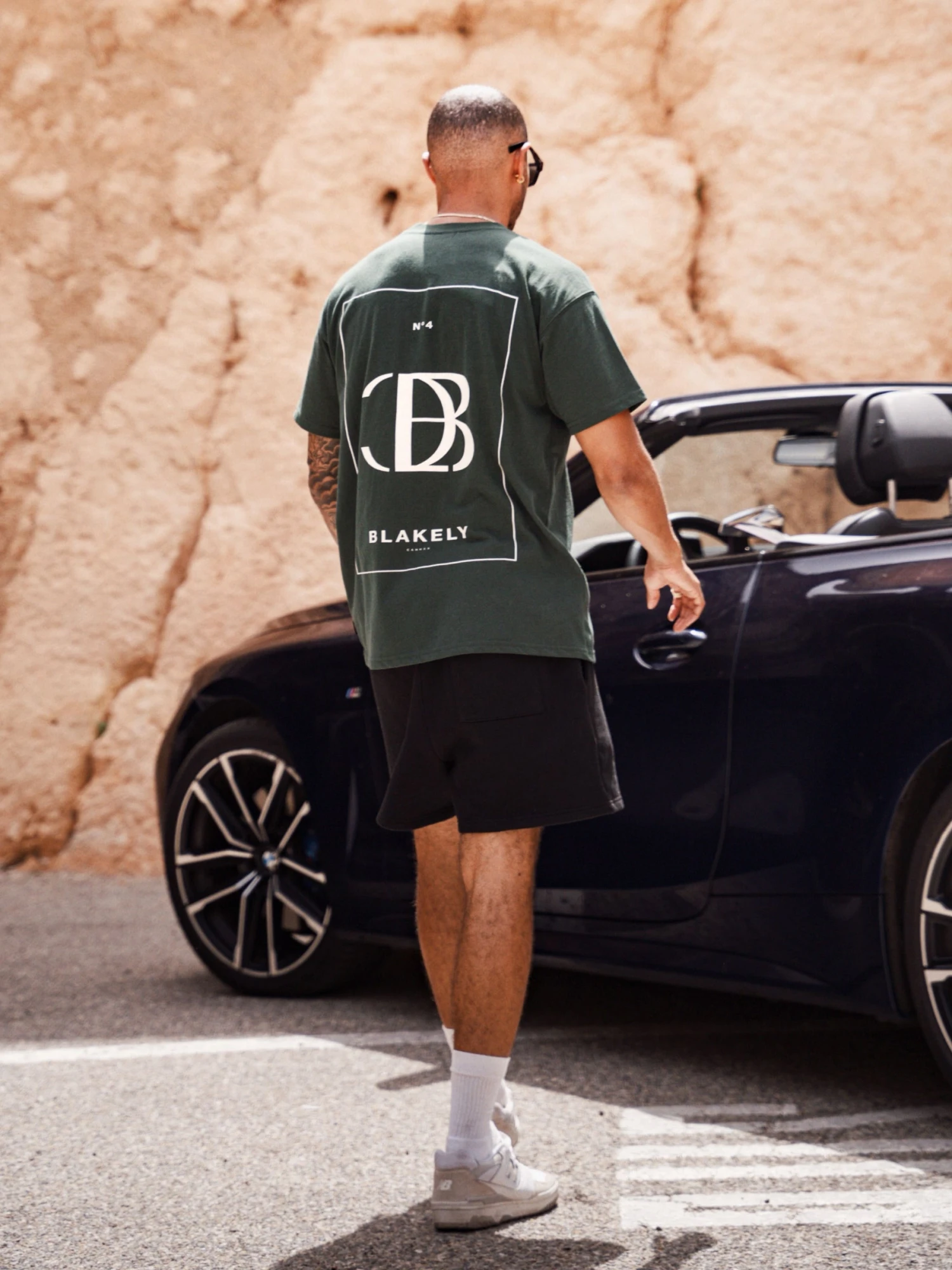 Riviera Initial Relaxed T-Shirt - Dark Green 5 Riviera Initial Relaxed T-Shirt - Dark Green - Image 3