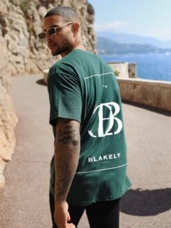 Riviera Initial Relaxed T-Shirt - Dark Green 12 Riviera Initial Relaxed T-Shirt - Dark Green -Cheap Clothing Store 196CDARKGREEND 2