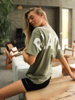 Isabel Oversized T-Shirt - Olive -Cheap Clothing Store 196IWOLIVED 2