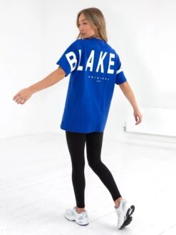 Isabel Oversized T-Shirt - Cobalt Blue 11 Isabel Oversized T-Shirt - Cobalt Blue -Cheap Clothing Store 196IW BLUED 2