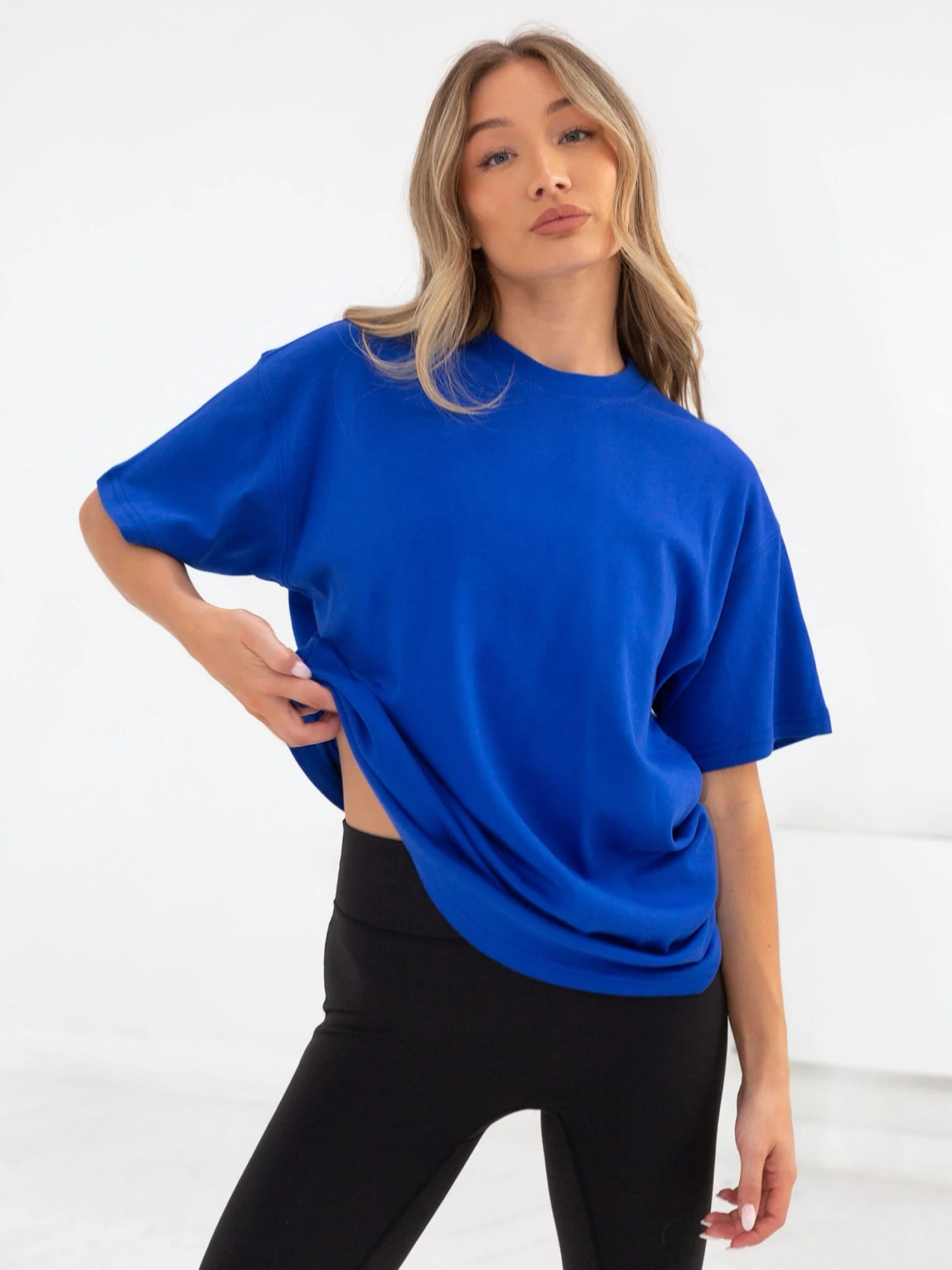 Isabel Oversized T-Shirt - Cobalt Blue 4 Isabel Oversized T-Shirt - Cobalt Blue - Image 2