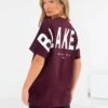 Isabel Oversized T-Shirt - Burgundy 2 Isabel Oversized T-Shirt - Burgundy -Cheap Clothing Store 196IW BURGUNDY LEADD