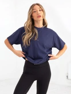 Isabel Oversized T-Shirt - Dark Navy -Cheap Clothing Store 196IW NAVYD