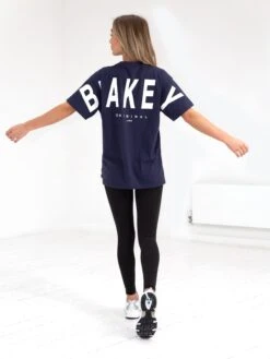 Isabel Oversized T-Shirt - Dark Navy -Cheap Clothing Store 196IW NAVYD 4