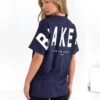 Isabel Oversized T-Shirt - Dark Navy -Cheap Clothing Store 196IW NAVY LEADD
